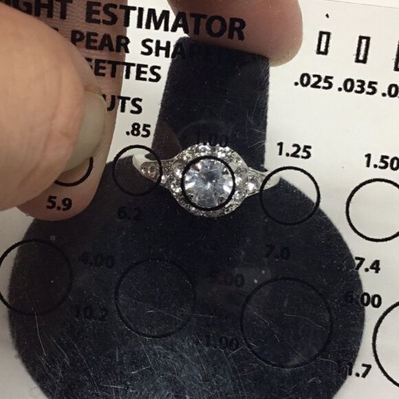 Brilliant 1 Ct. Cubic Zirconia Bridal Ring (H15) - Picture 4 of 5